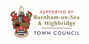 Town Crest image. Supported by Burnham-on-Sea & Highbridge Town Council
